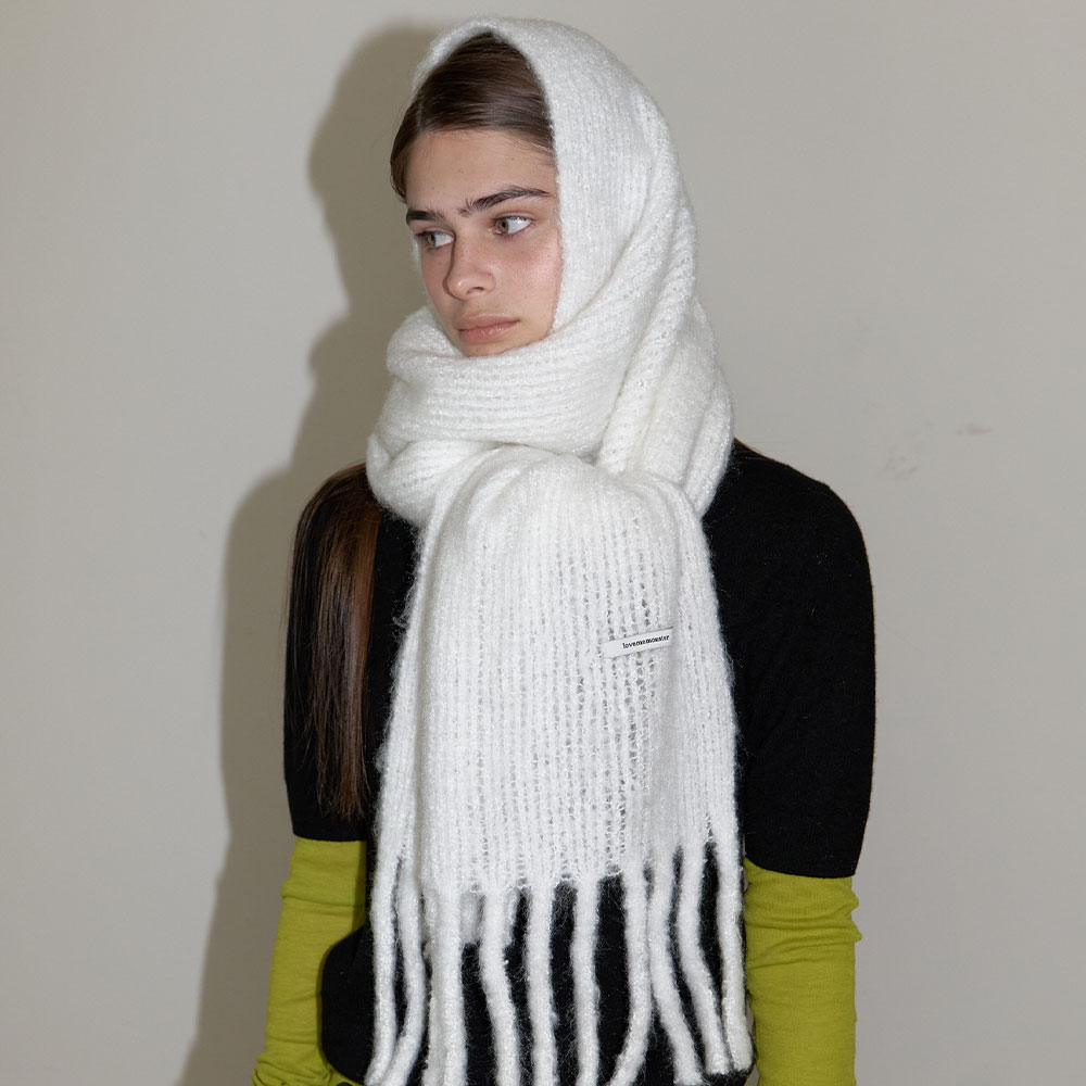 러브미몬스터 스노위 스무디 목도리 화이트(lovememonster Snowy Smoothie Muffler White) - 3