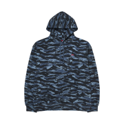 Supreme Small Box Hooded Sweatshirt Blue Tiger Camo - 24FW