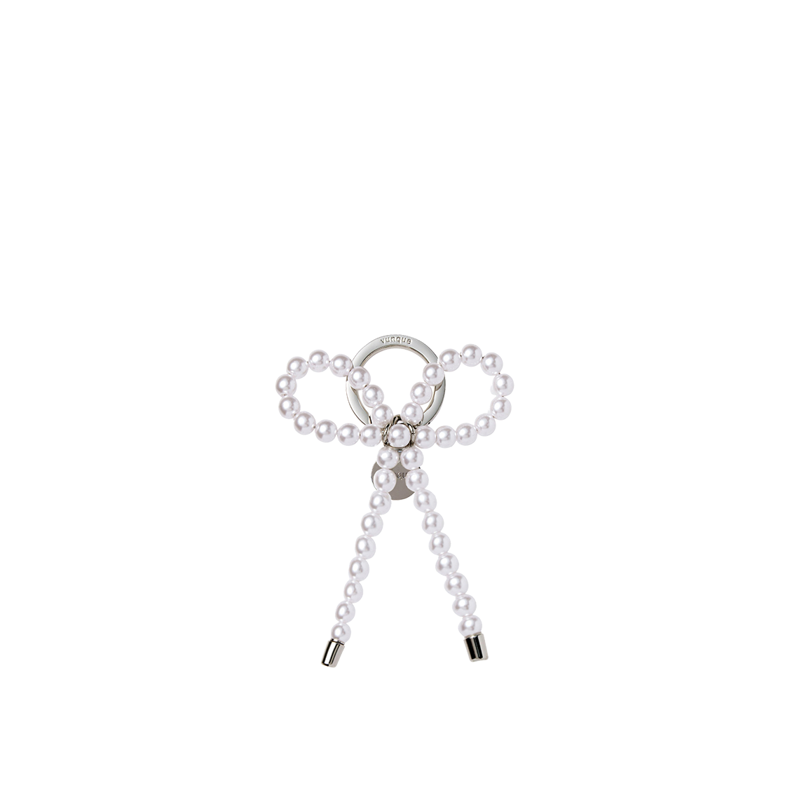 분크 펄 리본 참 화이트(vunque Pearl Ribbon Charm White)
