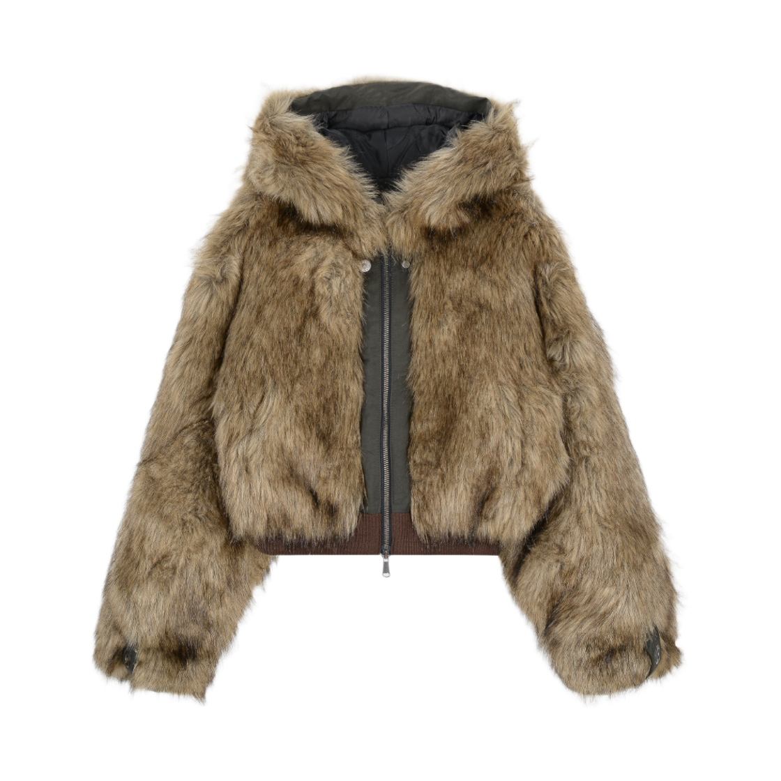 VWK53FJK007BRQQ00 Vacant Archive Diddy Fur Hoodie Jacket