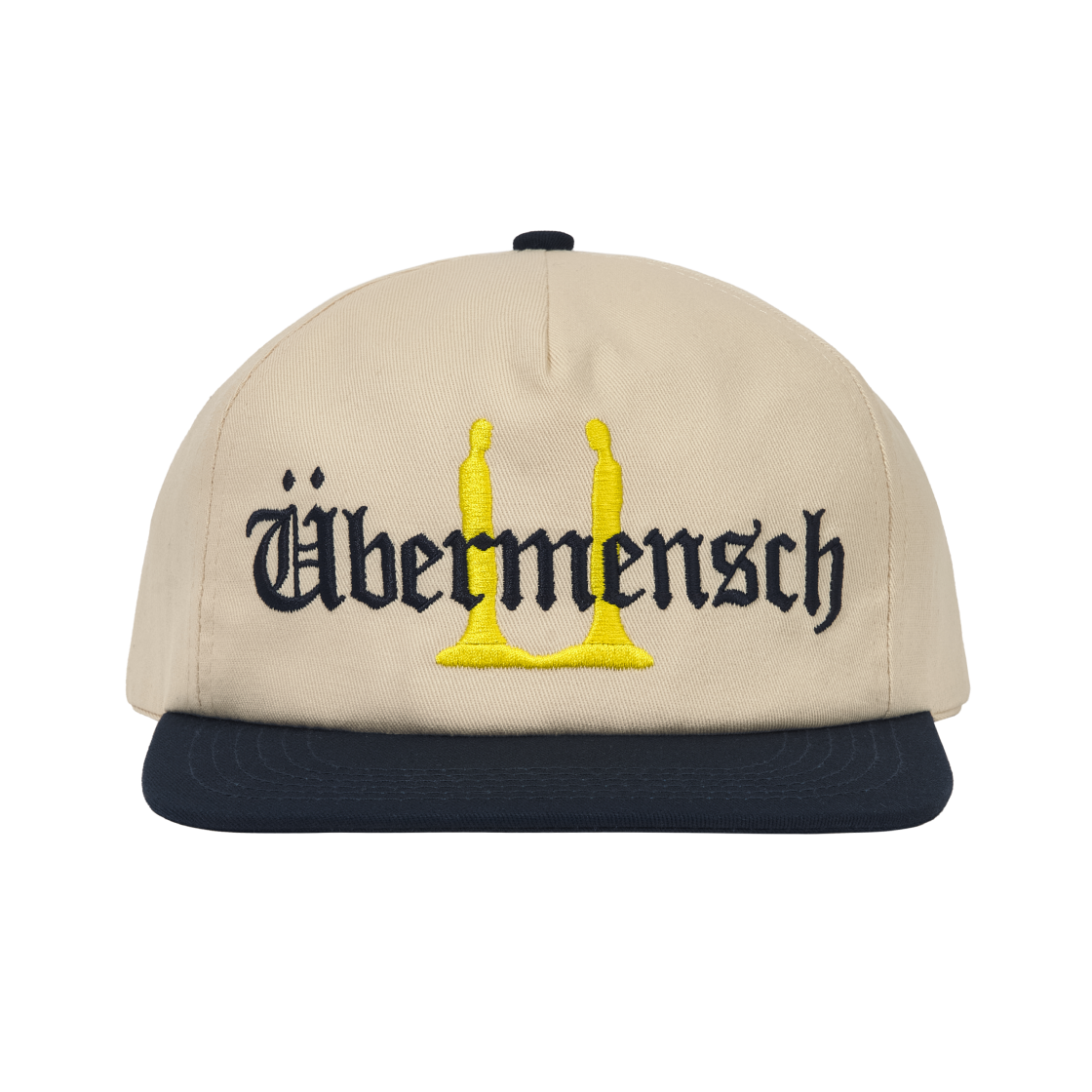 지드래곤 위버멘쉬 언스트럭처드 스냅백 햇 내츄럴 네이비(G-DRAGON Ubermensch Unstructured Snapback Hat Natural Navy)