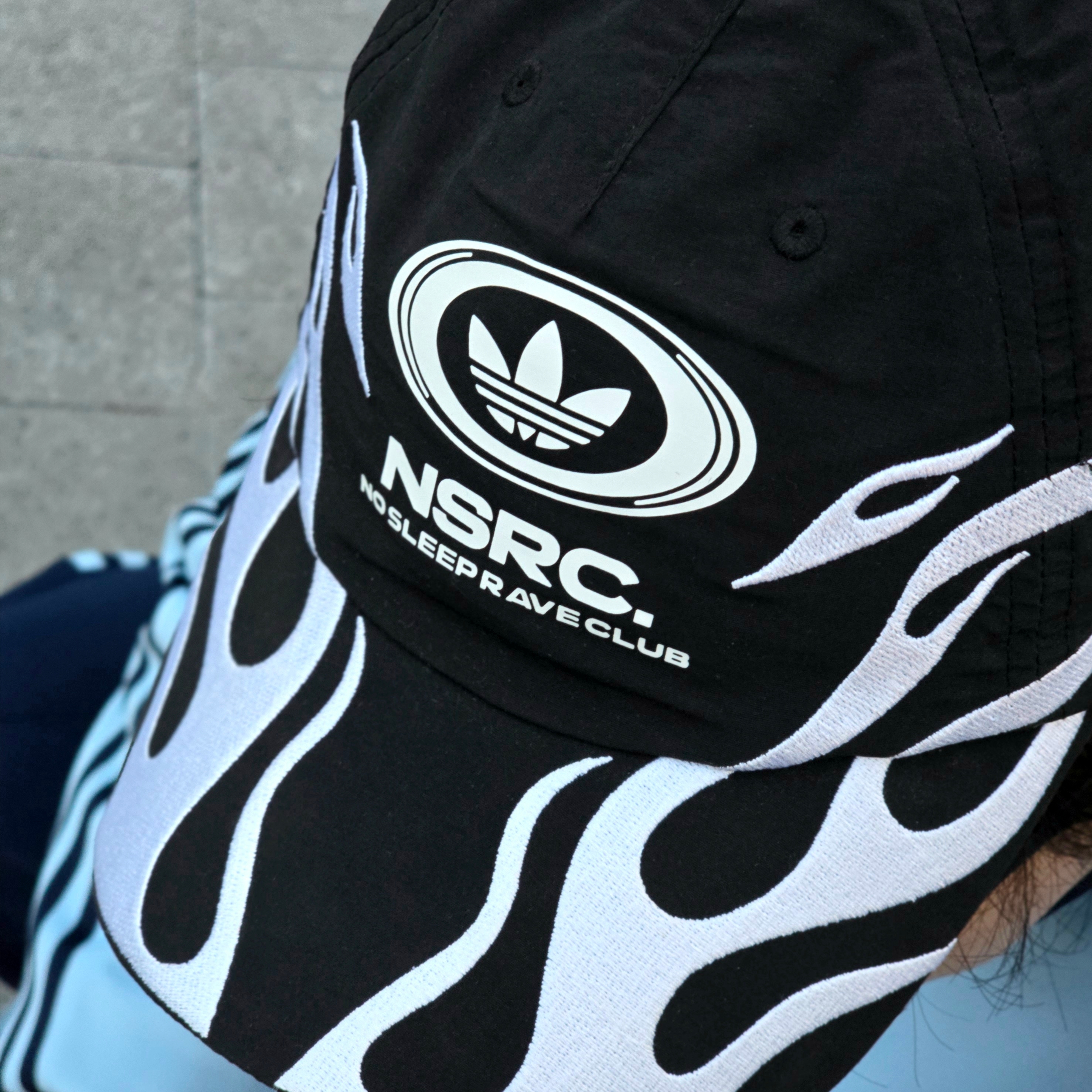 Adidas x NSRC Cap Black 착용 스타일