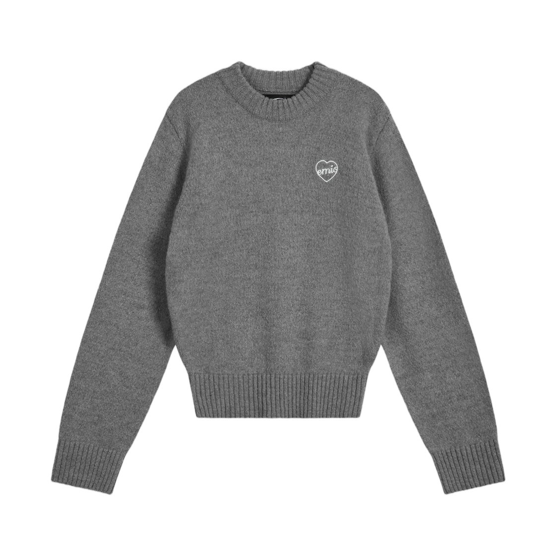 - (W) Emis Heart Logo Pullover Gray
