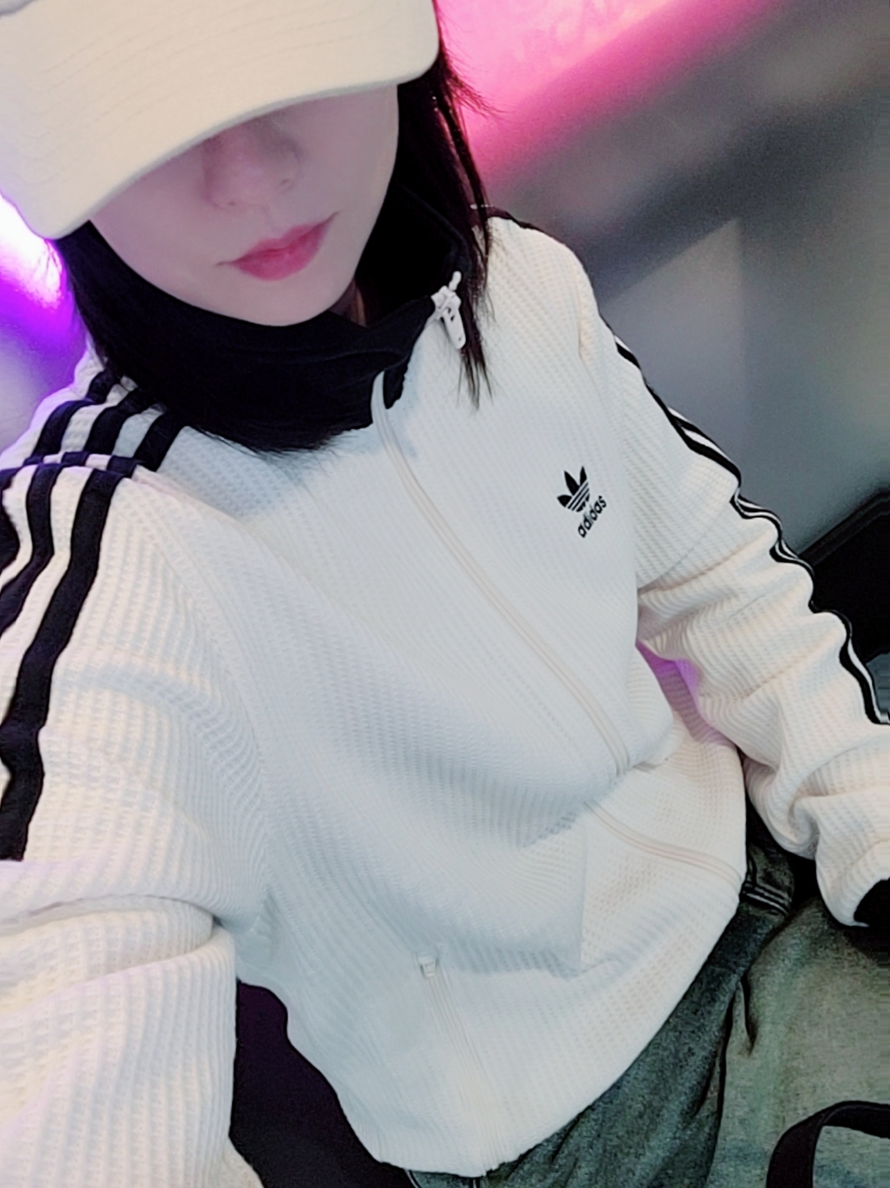 Adidas Waffle Beckenbauer Track Top Wonder White - KR Sizing 착용 스타일