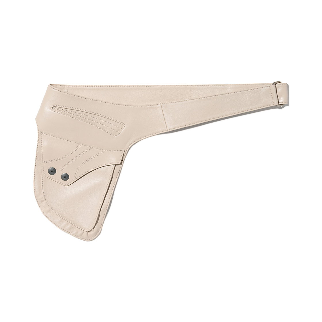 (W) 미스치프 램스킨 바디 파우치 베이지((W) Mischief Lambskin Body Pouch Beige)