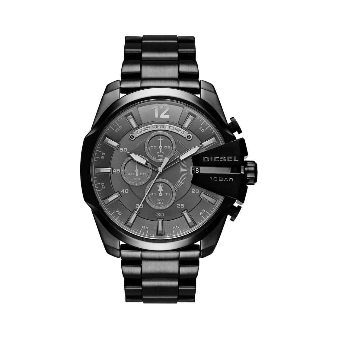 DZ4355 Diesel Dz4355 Mega Chief Quartz Analog 59mm Stainless Steel Black