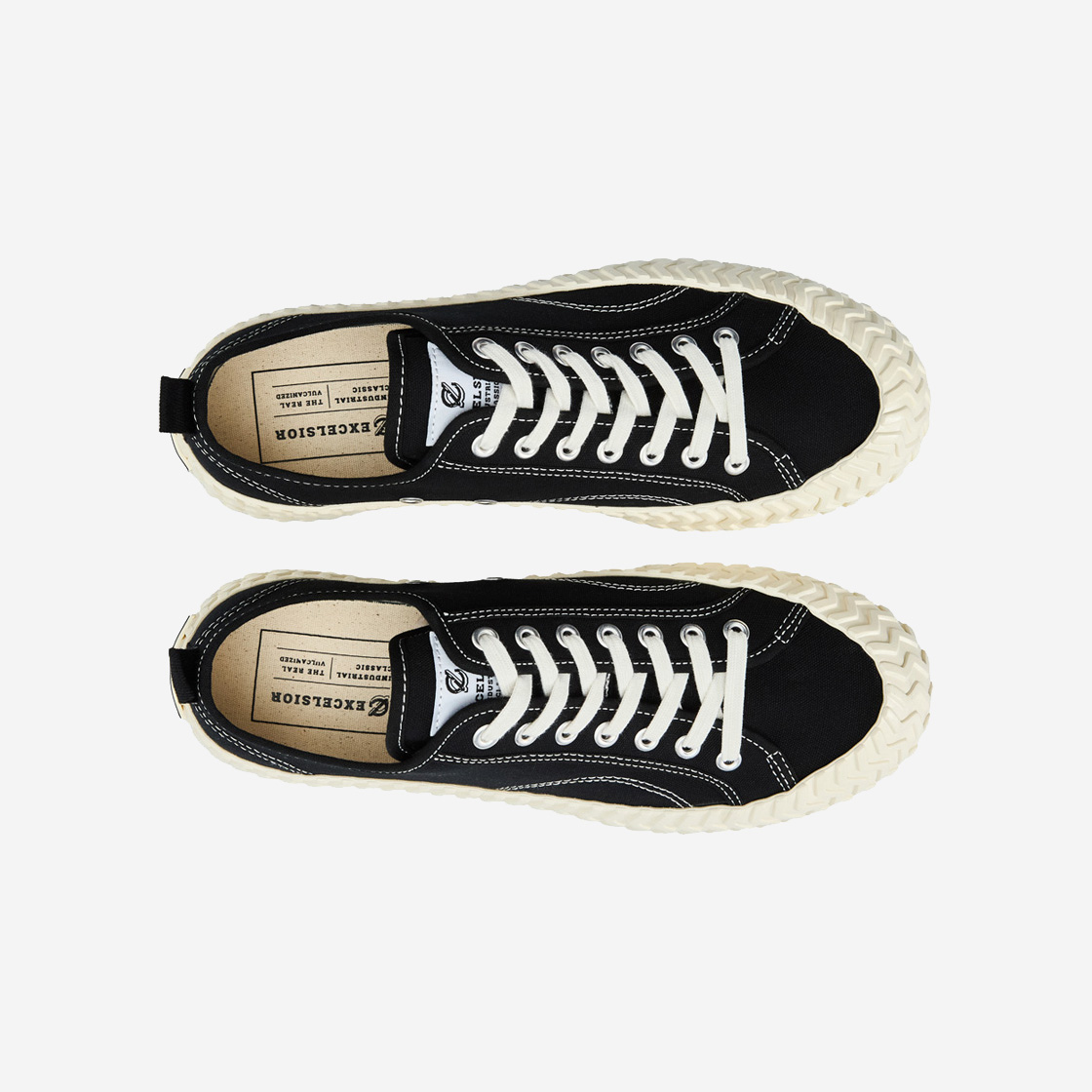 엑셀시오르 2025FW 볼트 레이어 블랙 화이트 스니커즈 남녀공용 사이즈(Excelsior 2025FW Bolt Layer Black White Sneakers Unisex Size) - 6