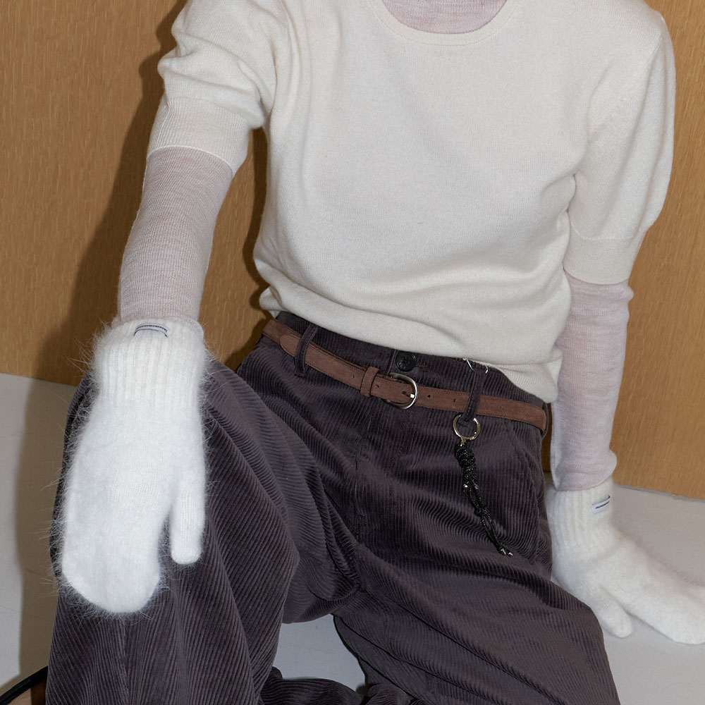 러브미몬스터 스노위 앙고라 벙어리장갑 화이트(lovememonster Snowy Angora Mitten White) - 3