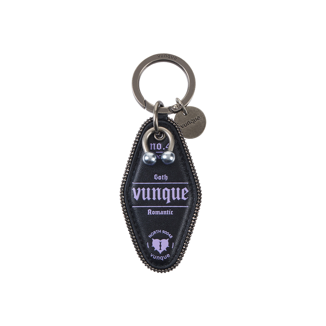 분크 고스 로맨틱 레더 참 퍼플(vunque Goth Romantic Leather Charm Purple)