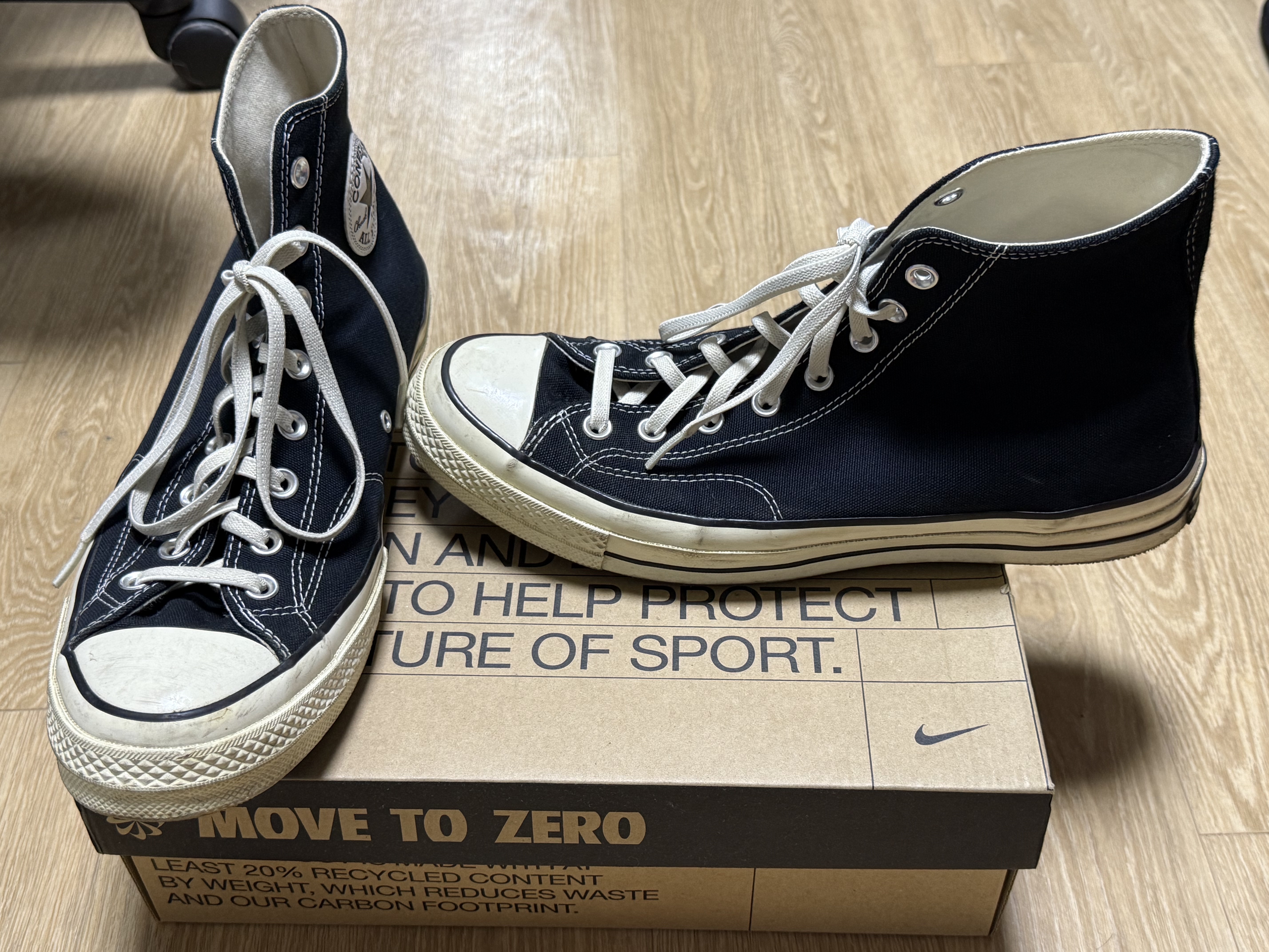 Converse Chuck 70 Hi Black 착용 스타일
