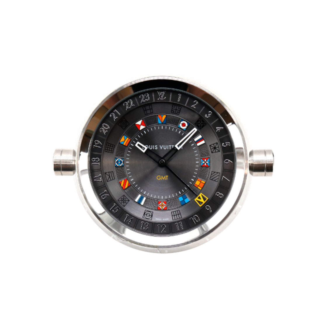 ITOPOF46QJMO Louis Vuitton Monogram Trunk Table Clock 80MM Q1Q030