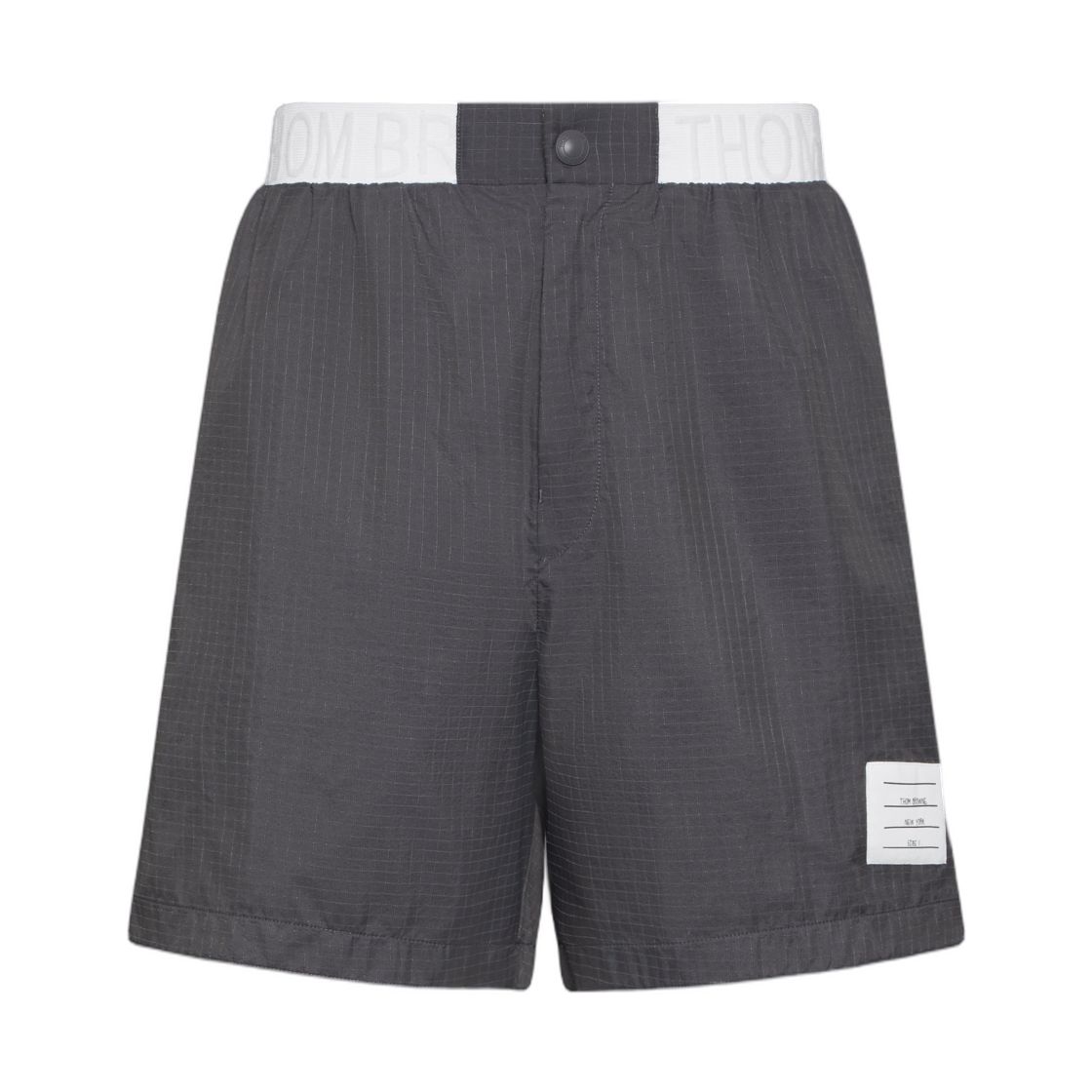 MJQ231A-F0960-015 Thom Browne Nylon Ripstop Shorts Charcoal