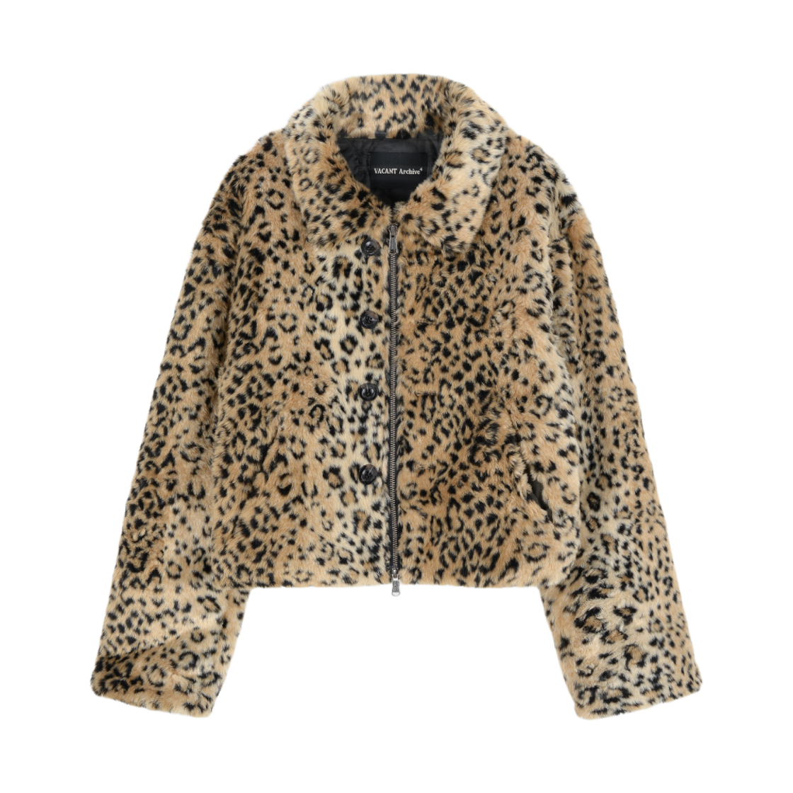 VWK53FJK008BEQQ00 Vacant Archive Maggie Leopard Fur Jacket