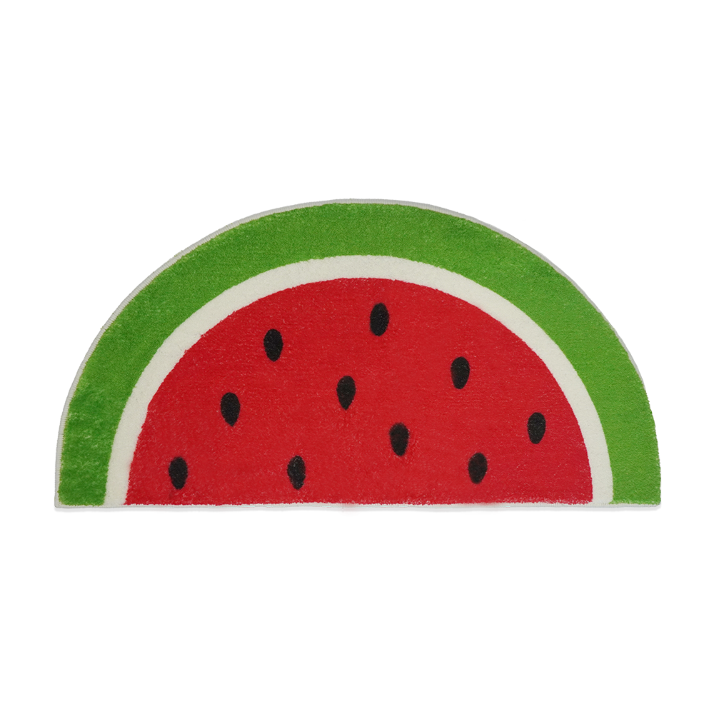 어프어프 수박 극세사 인쇄형 러그(earpearp Watermelon Microfiber Printed Rug)