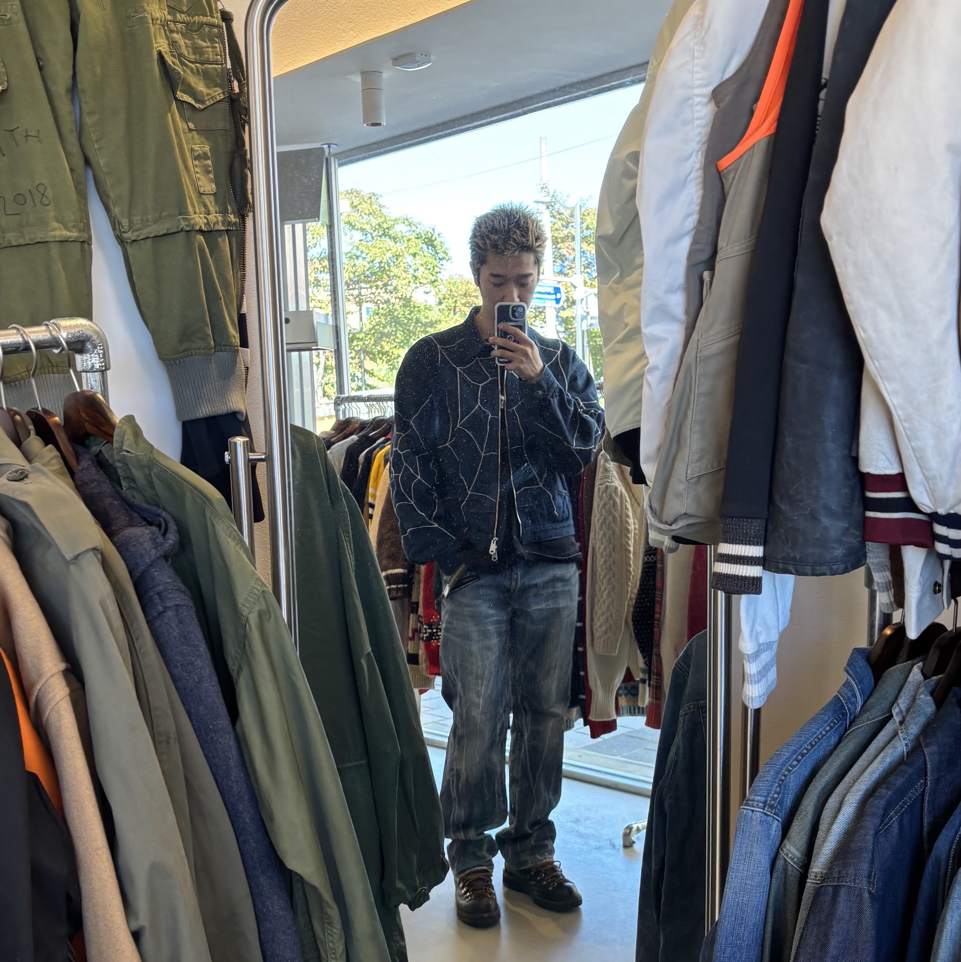 Kapital 13 oz. Denim Santo Domingo Thunderbird Blouson Country Dreamcatch Remake Indigo 착용 스타일