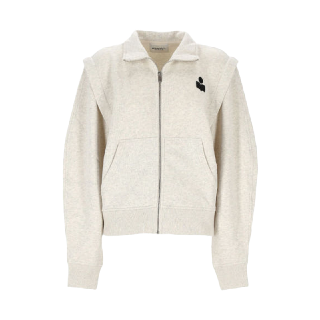 SW0159FA-A1M07E-23EC (W) Isabel Marant Madilia Zip Up Sweatshirt Ecru - 25FW