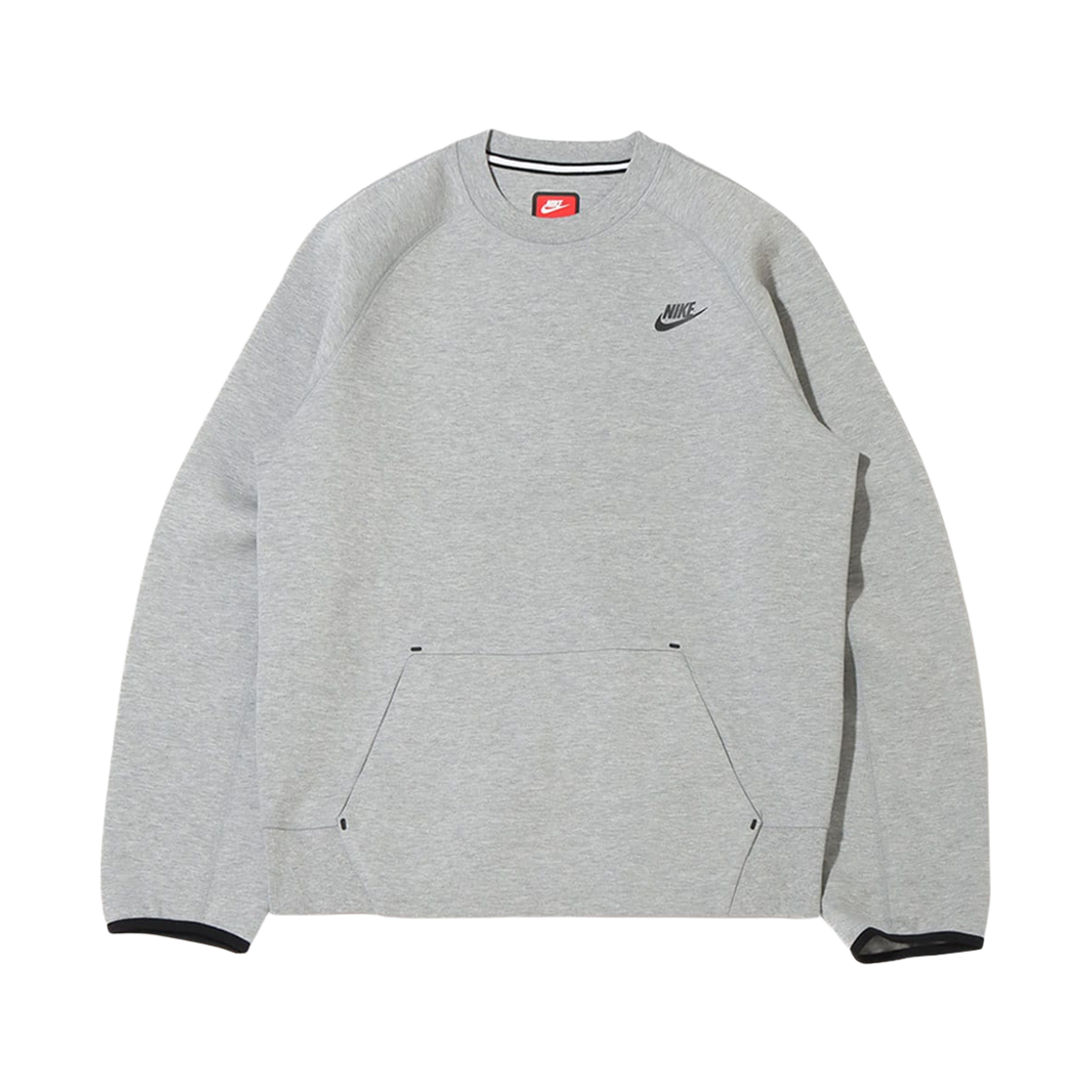 FD0745-063 Nike NSW Tech Fleece OG Crewneck Sweatshirt Dark Grey Heather Black - US/EU