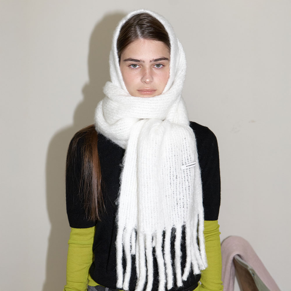 러브미몬스터 스노위 스무디 목도리 화이트(lovememonster Snowy Smoothie Muffler White) - 2