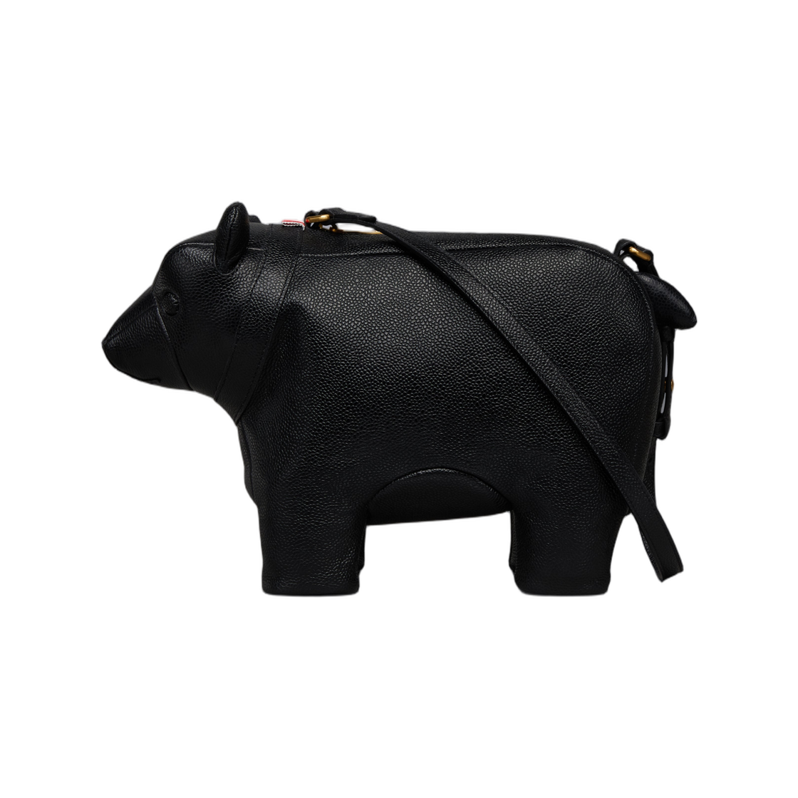 UAG224A-00198-001 Thom Browne Pebble Grain Baby Bear Bag Black