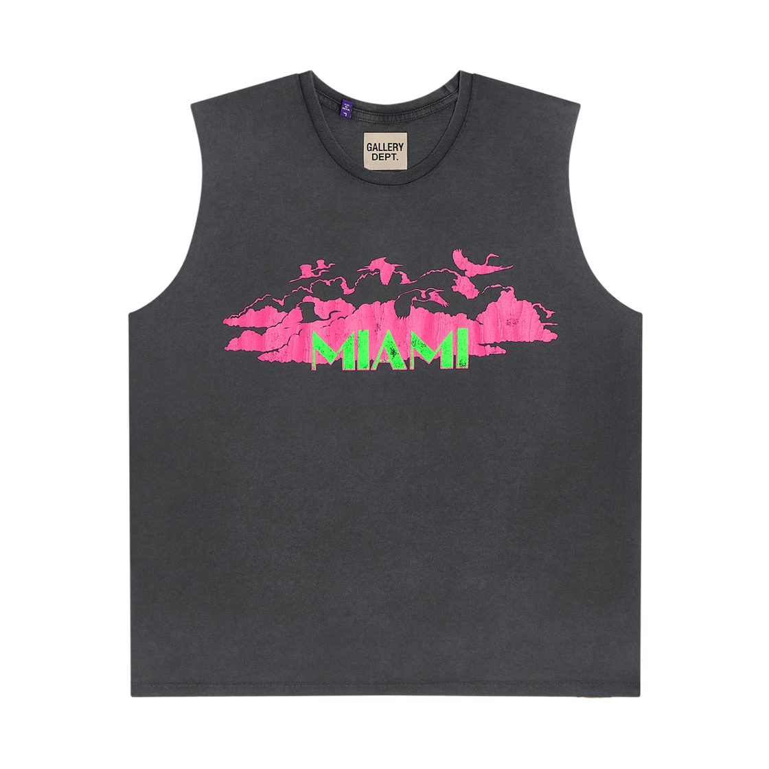 갤러리 디파트먼트 콜린스 슬리브리스 오션 워시 블랙(Gallery Dept. Collins Sleeveless Ocean Wash Black) - 1