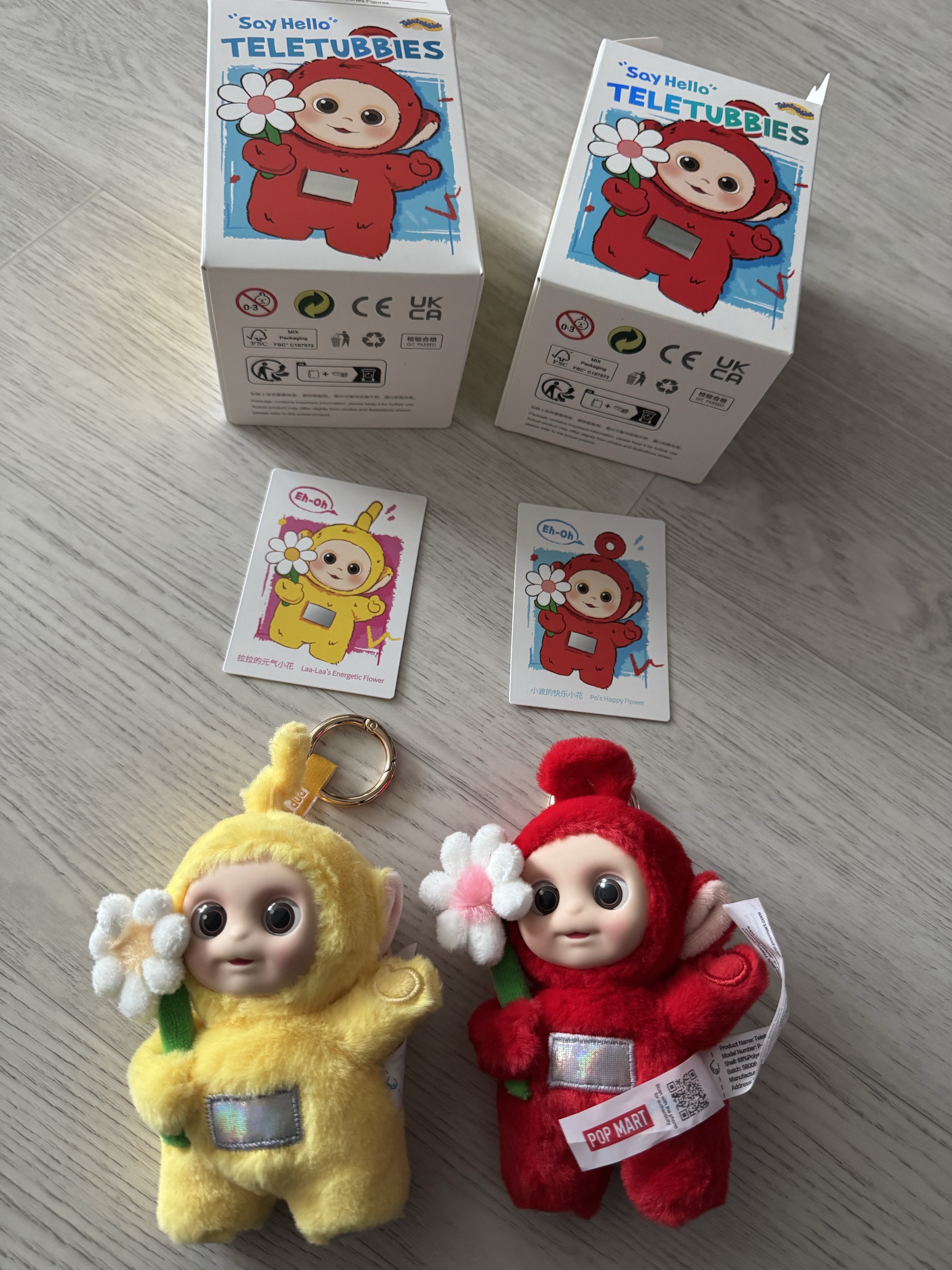 Pop Mart Teletubbies Say Hello Series Figures Sealed Case Laa Laa's Energetic Flower (Opened Case) 착용 스타일 - 1