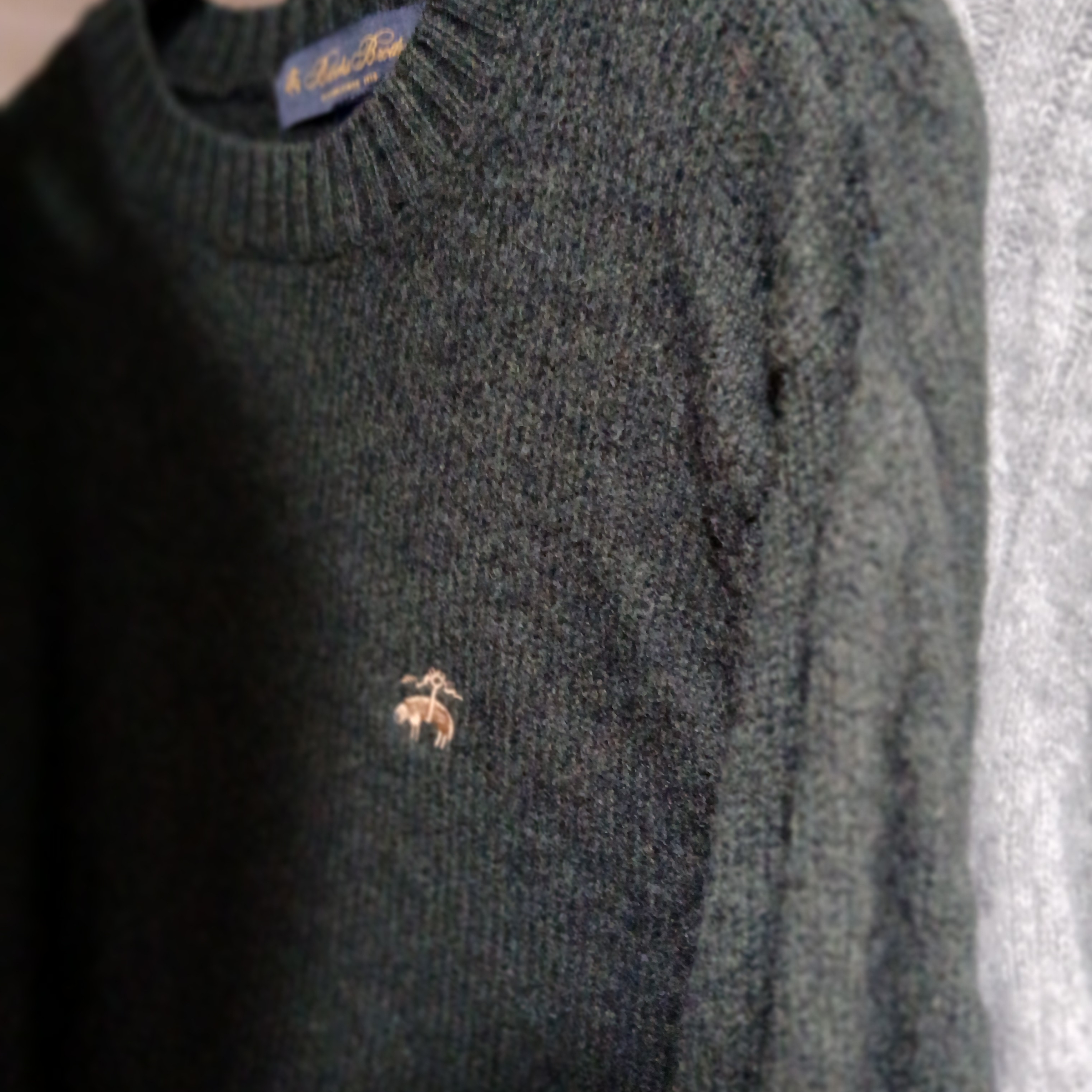 Brooks Brothers Button-Down Shirt Grey 착용 스타일 - 6