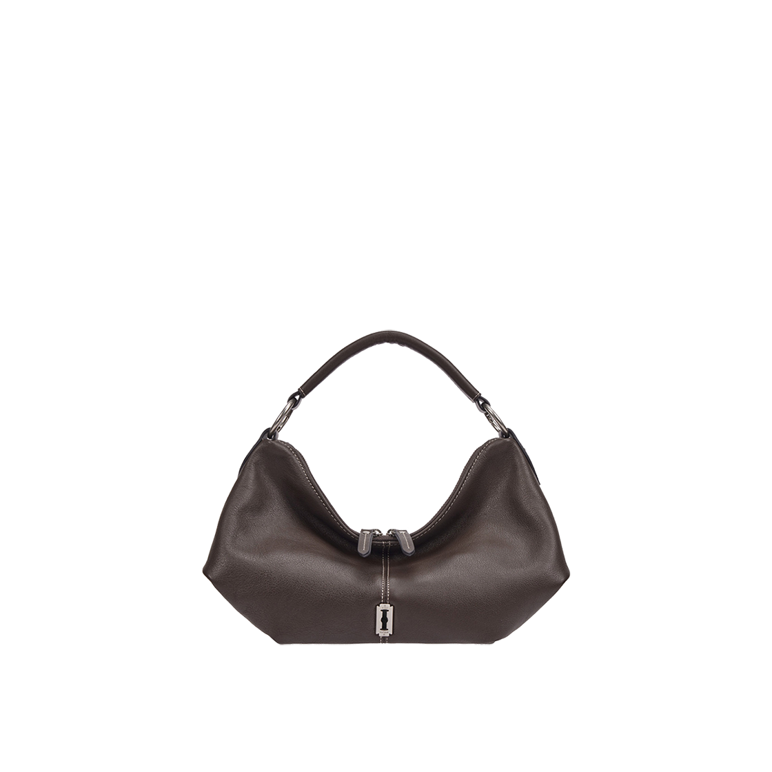 분크 하프문 아타쉬 숄더 스몰 다크브라운(vunque Halfmoon Attache Shoulder S Dark Brown) - 3