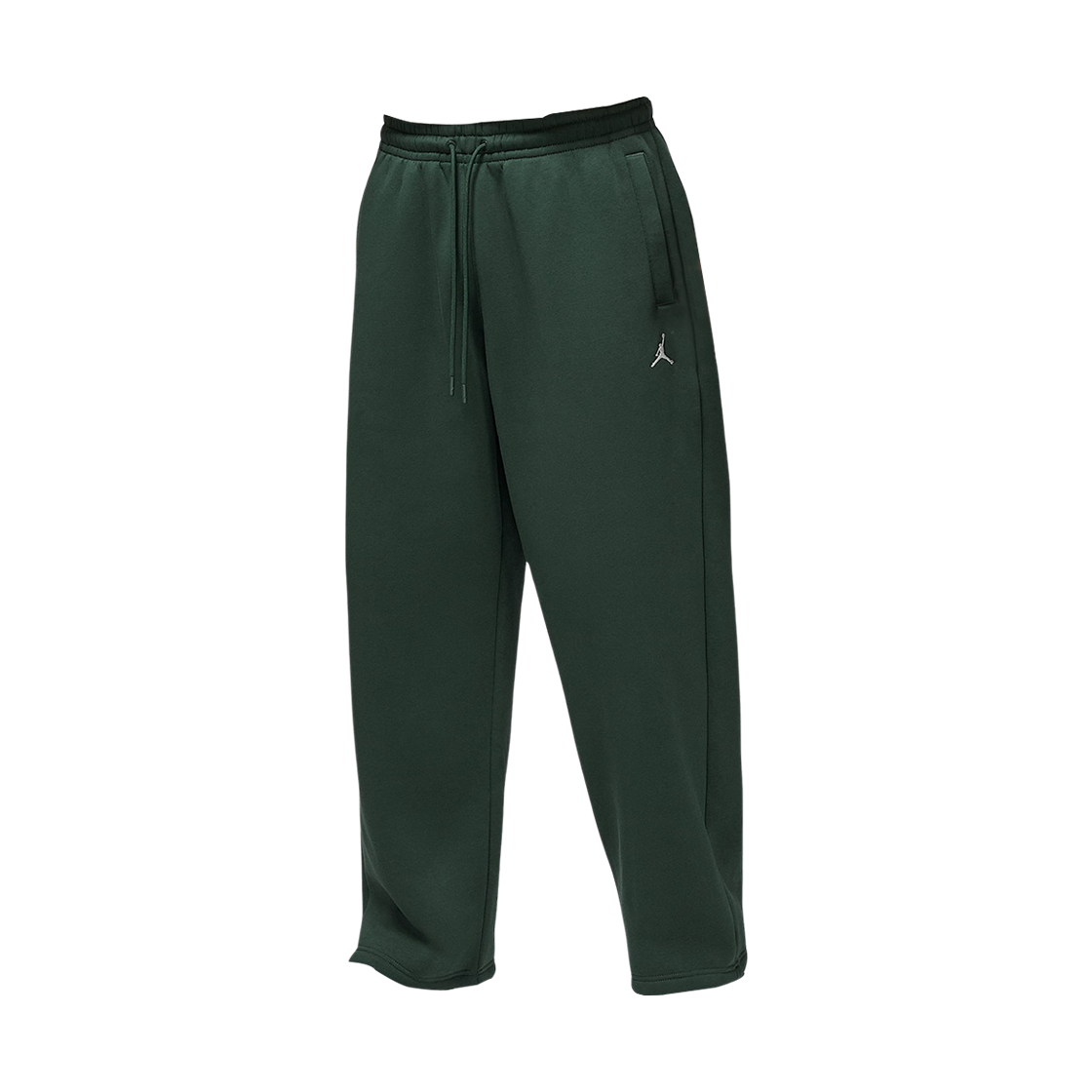 IB7239-316 Jordan Brooklyn Fleece Oversized Open-Hem Pants Midnight Green Sail (IB7239-316)