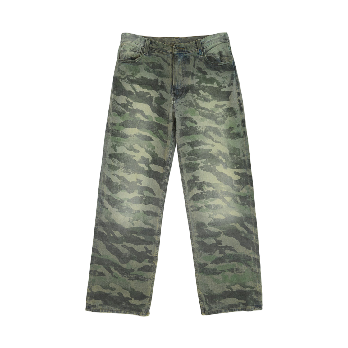 ERL 아티저널 카모 진 그린(ERL Artisanal Camo Jeans Green)
