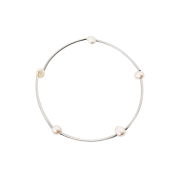 lovememonster Pearl & Bar Bracelet Silver
