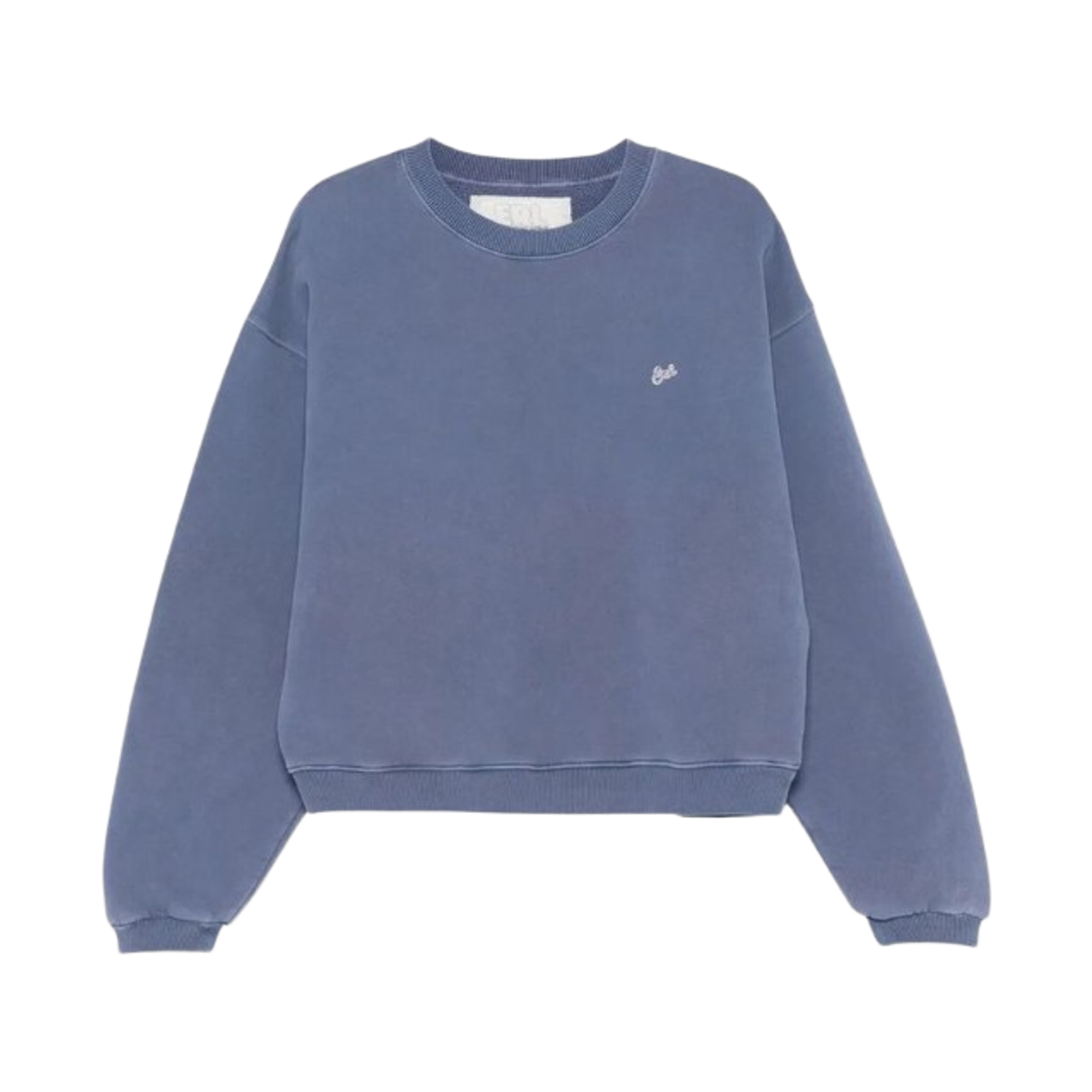 ERL10T027 ERL Script Crewneck Sweatshirt Blue