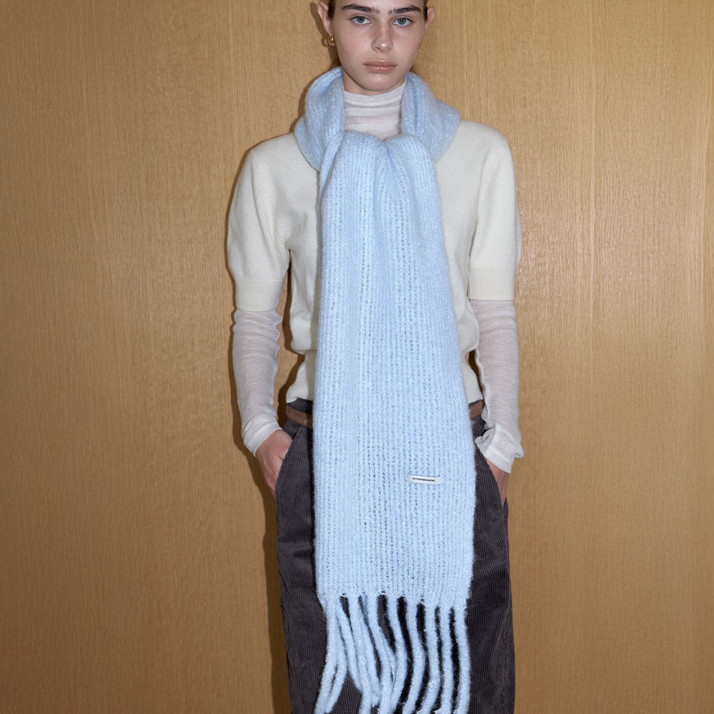 러브미몬스터 스노위 스무디 목도리 베이비블루(lovememonster Snowy Smoothie Muffler Baby Blue) - 3