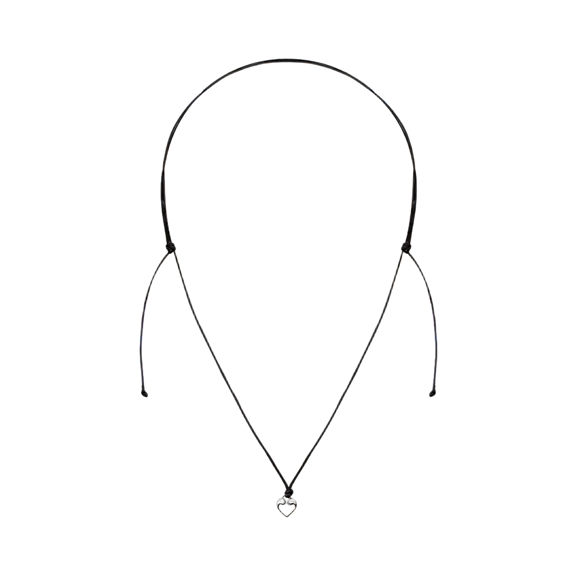 L253MNK060 lovememonster Mini Mont Long Strap Necklace Silver