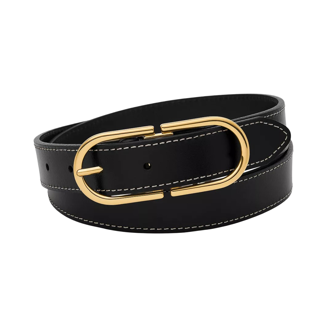 파슬 더블 D링크 벨트 블랙(Fossil Double D-Link Belt Black)