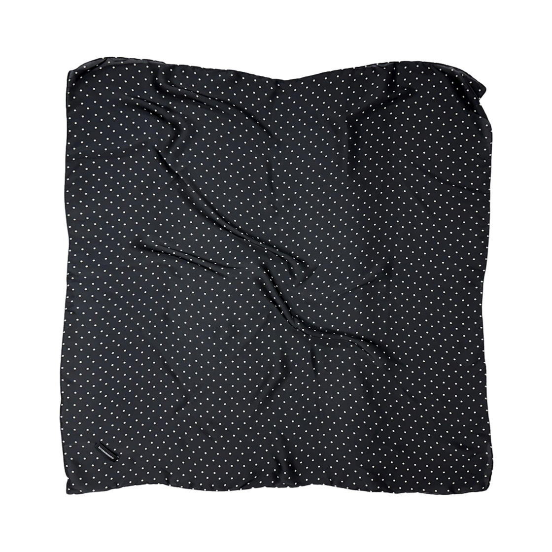 러브미몬스터 도트 새틴 빅 스카프 블랙(lovememonster Dot Satin Big Scarf Black) - 1