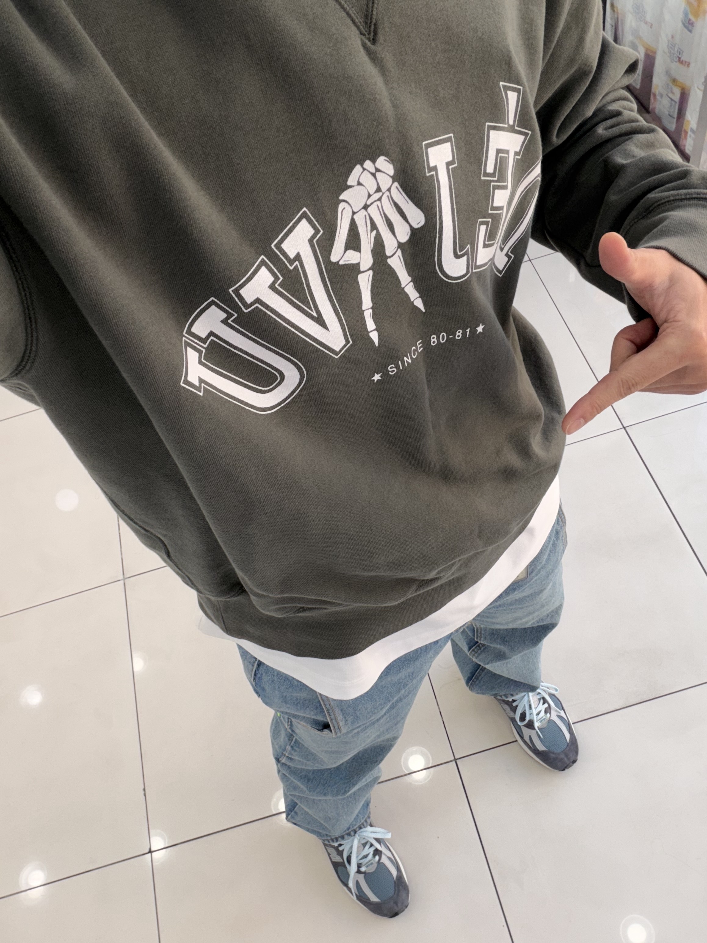 Our Legacy Deja Vu Print Base Sweat Green, New Balance x Kith 991v2 Made in UK Steel Blue Grey 착용 스타일