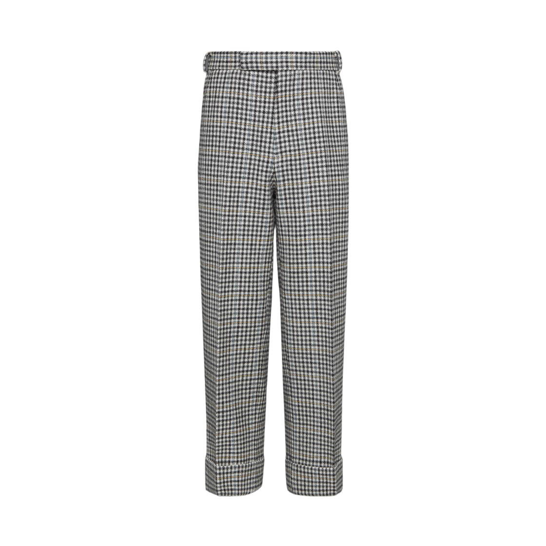 MTC413A-F0928-980 Thom Browne Gunclub Check Hunting Tweed Trouser Black White