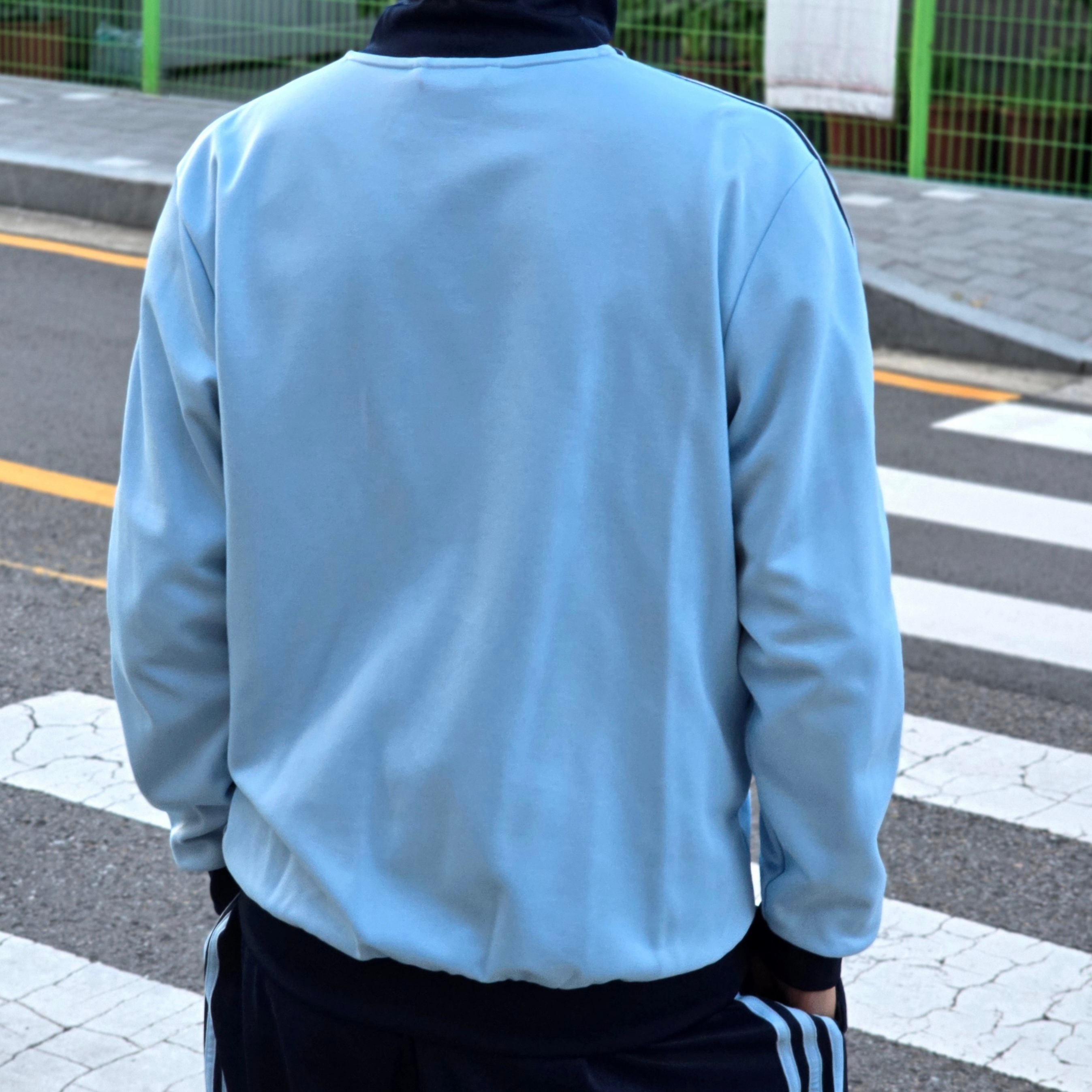 Adidas Adicolor Classic Beckenbauer Track Top Clear Sky Night Indigo - KR Sizing 착용 스타일 - 2