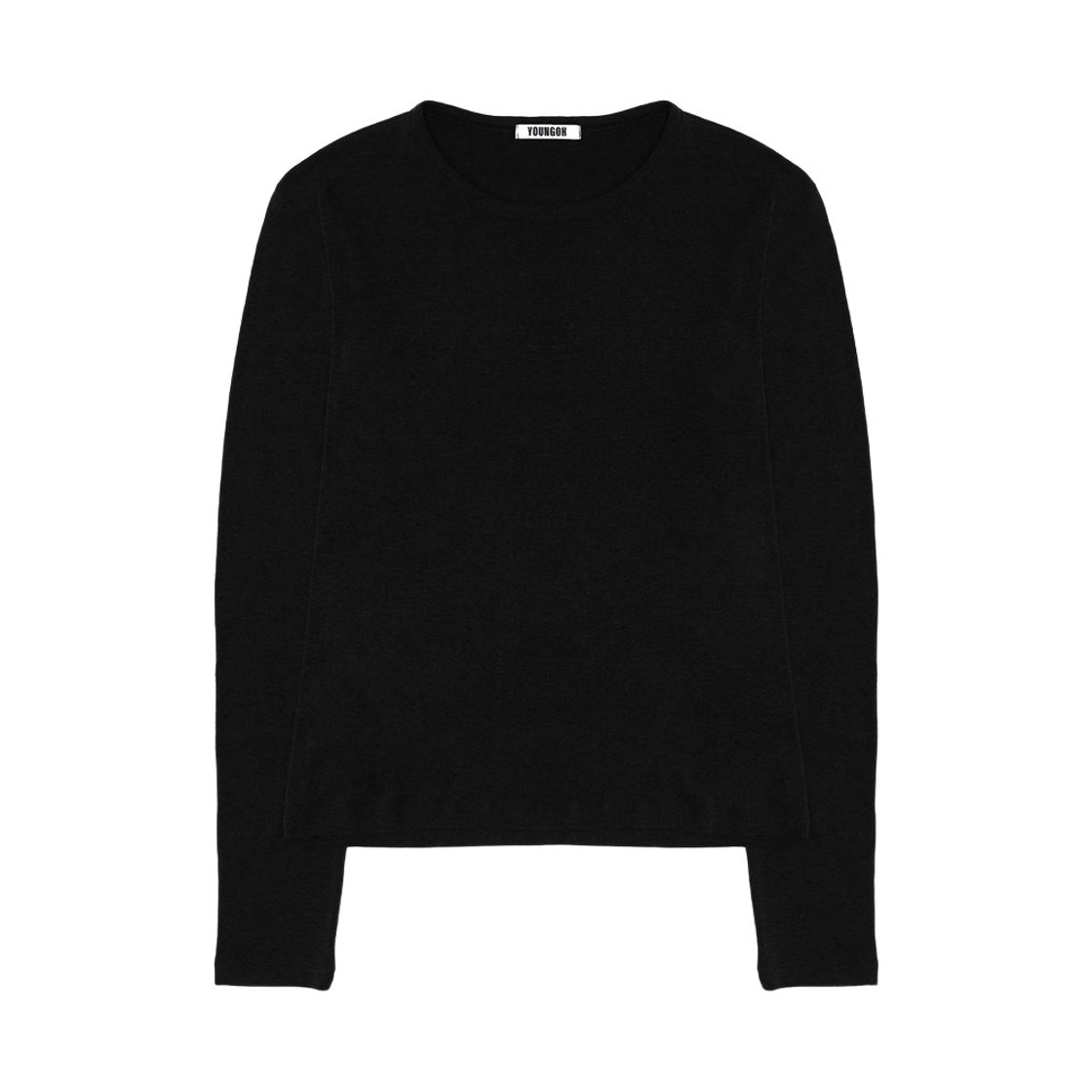 Relaxed Fit Wool Longsleeve Ts Black YOUNGOH Relaxed Fit Wool Longsleeve Ts Black