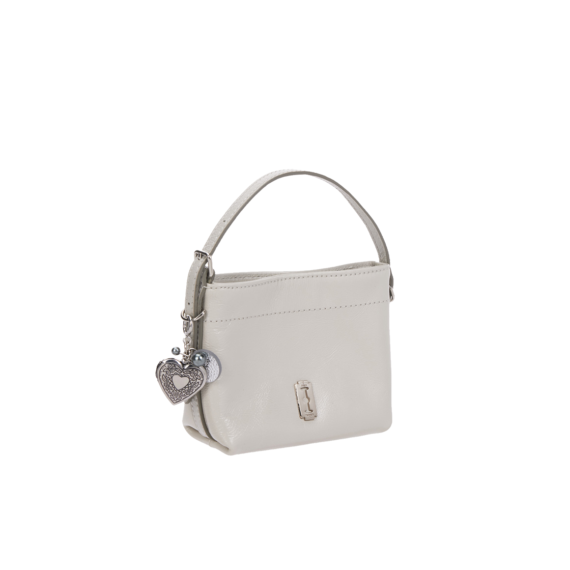 분크 하트 메모리 레더 참 피콜로 실버(vunque Heart Memory Leather Charm Piccolo Silver) - 2