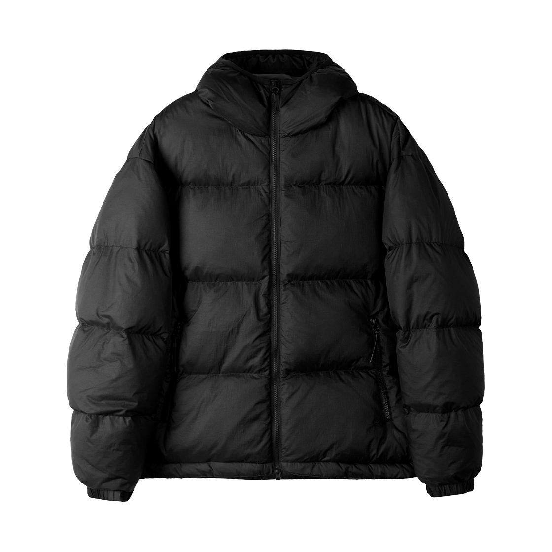 KB4DJ1101MBK KALA PATTHAR Pocket Logo Duck Down Short Padded Jacket Black