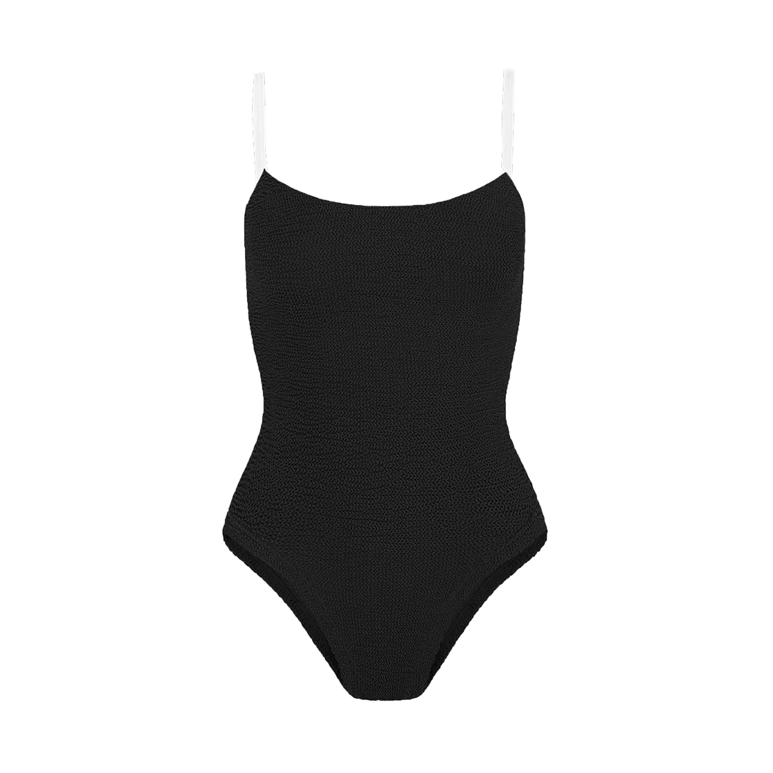 (W) 훈자 지 파멜라 스윔 콘트라스트 블랙 화이트((W) Hunza G Pamela Swim Contrast Black White)
