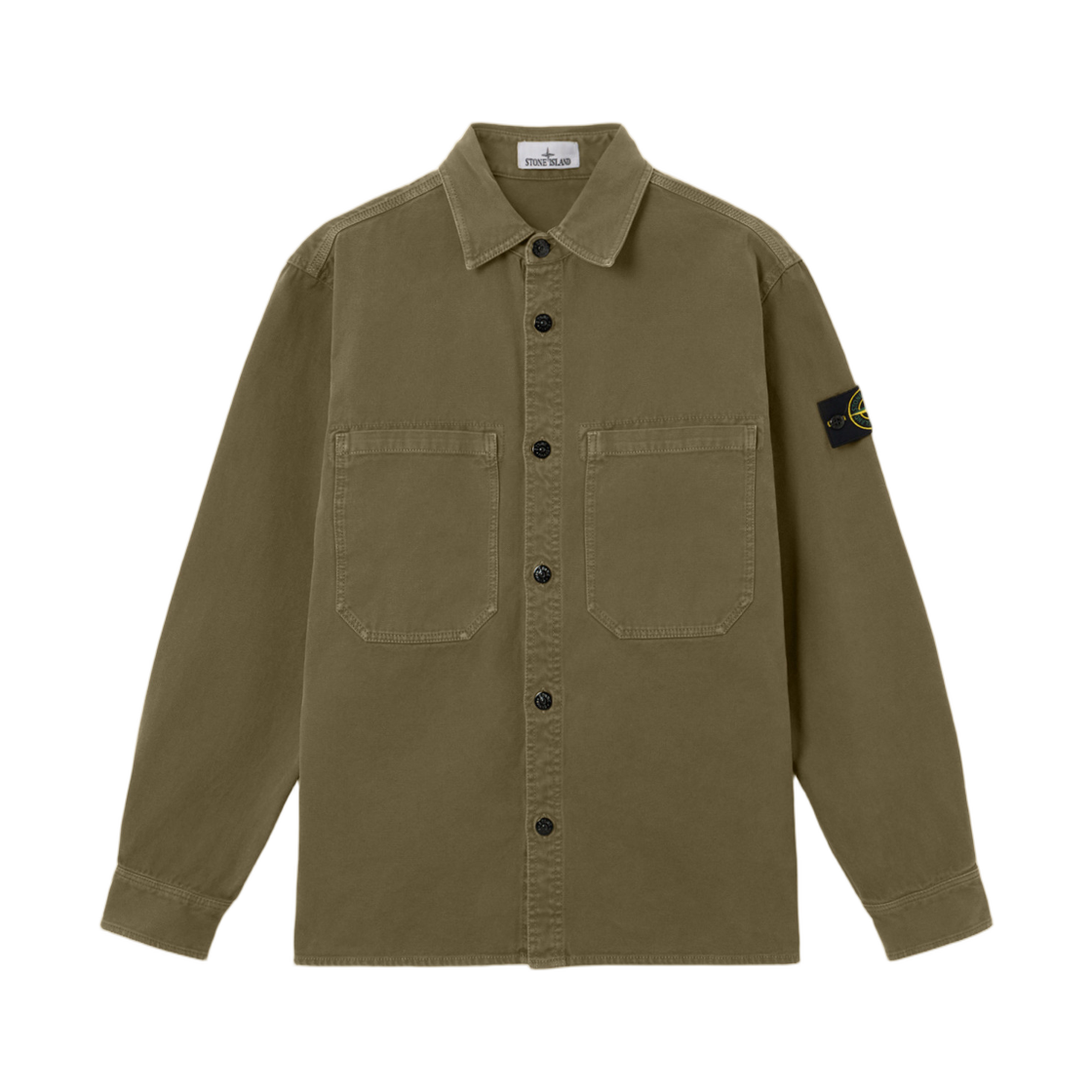 K2S1512000-25S0184-V0154 Stone Island 1200025 Organic Panama Cotton Old Effect Comfort Fit Overshirt with Chest Pockets Ink Blue - 25FW