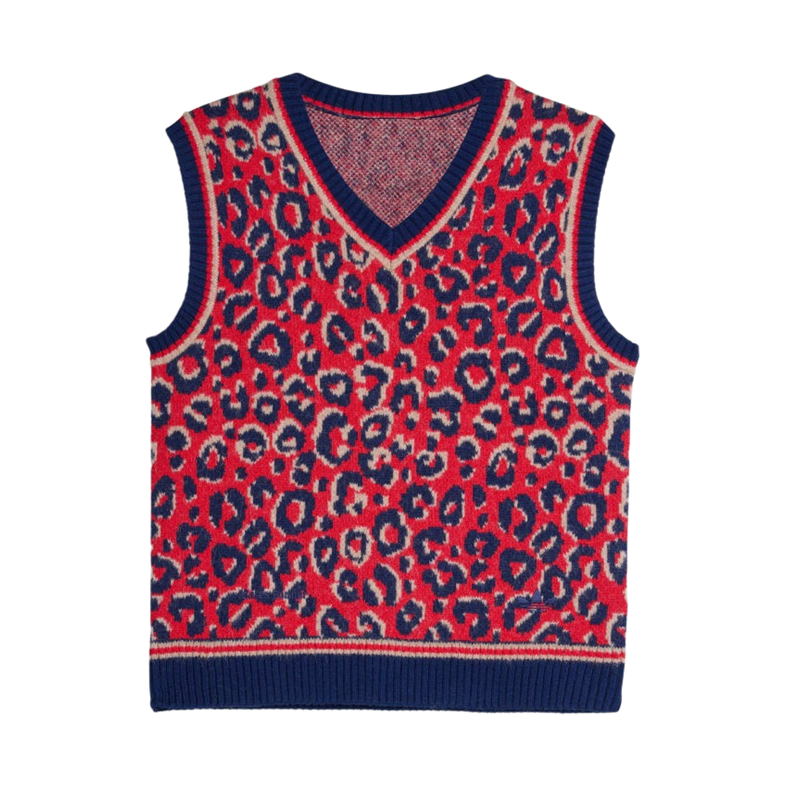KD0335 Adidas x Wales Bonner Knit Vest Collegiate Navy Magic Beige - US Sizing