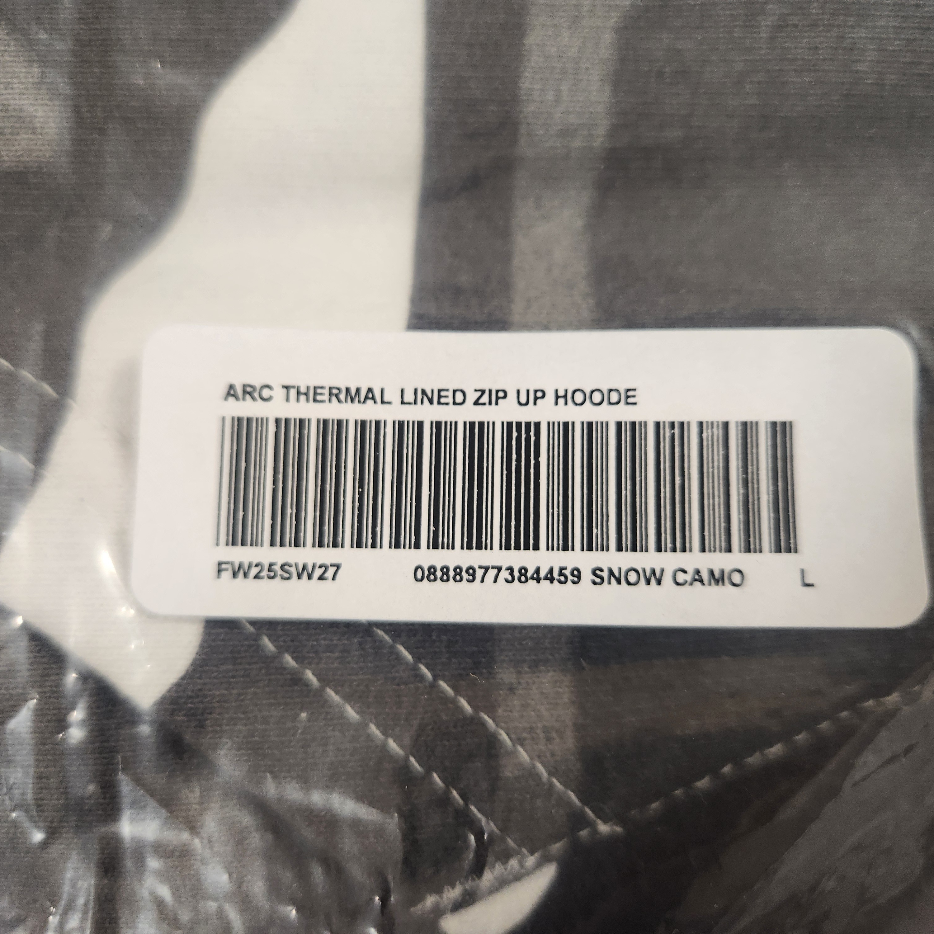 Supreme Arc Thermal Lined Zip Up Hooded Sweatshirt Snow Camo - 25FW 착용 스타일 - 2
