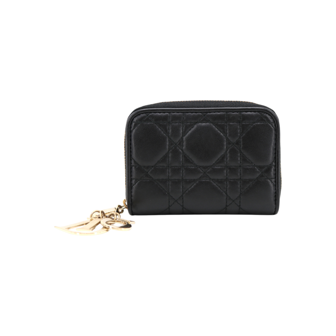 ITIVFB97TP5R Dior Cannage Zip Wallet in Lambskin S0134OCA
