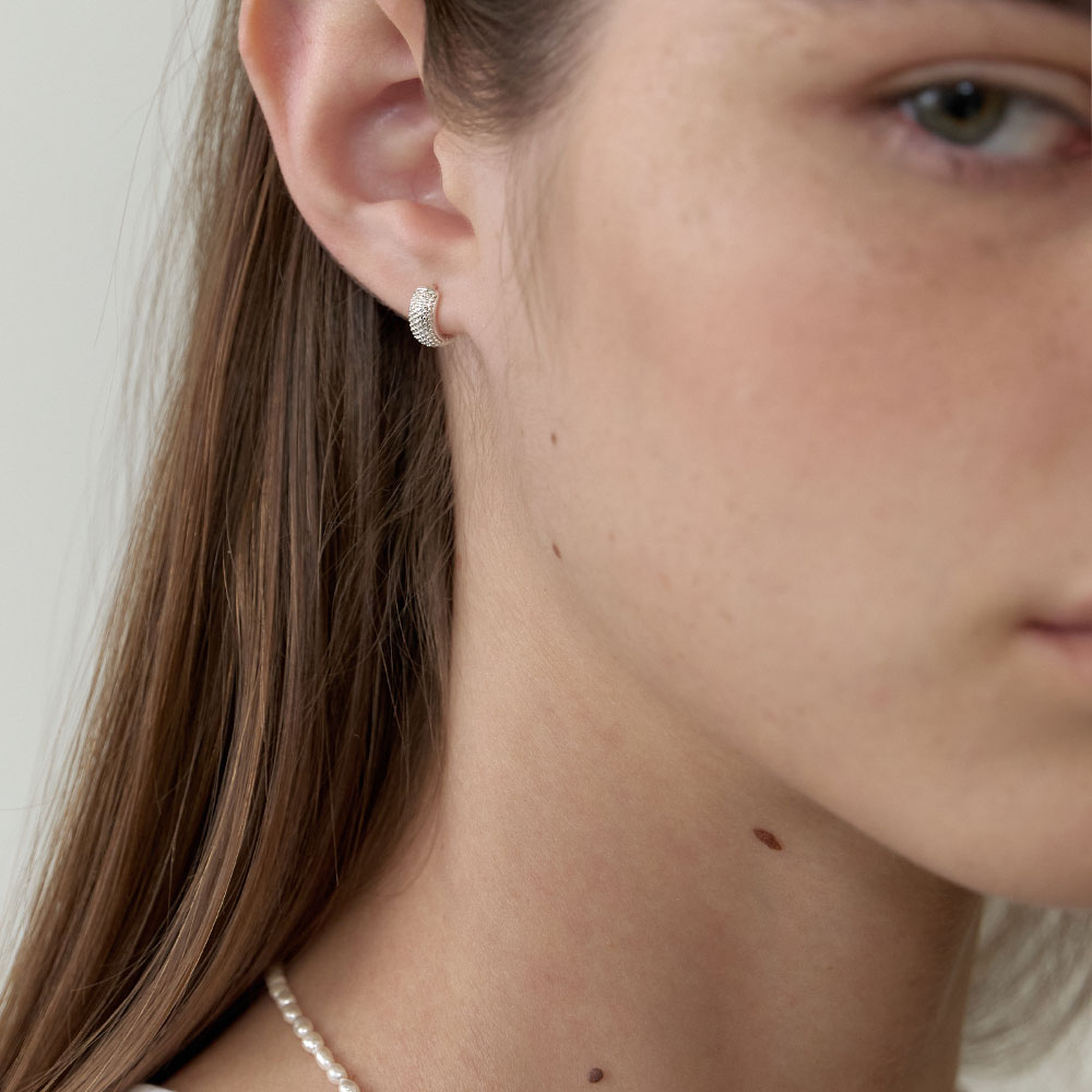 러브미몬스터 티니 도트 링 귀걸이 실버(lovememonster Tini Dots Ring Earrings Silver) - 3