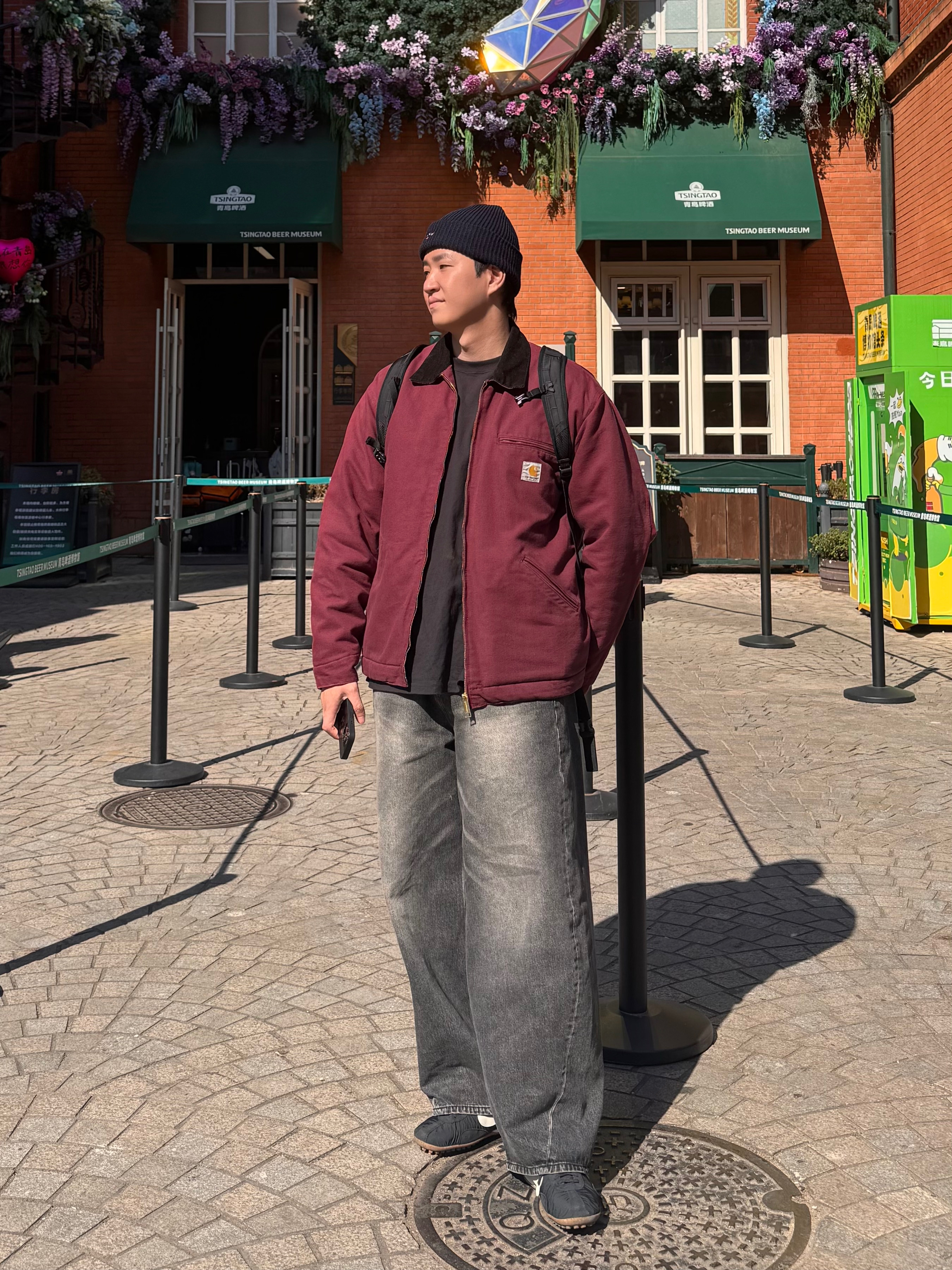 Nike x Jacquemus Moon Shoe SP Off Noir Cashmere, Carhartt WIP Organic Cotton Dearborn Canvas OG Detroit Jacket Malbec Aged Canvas - Winter 착용 스타일 - 1