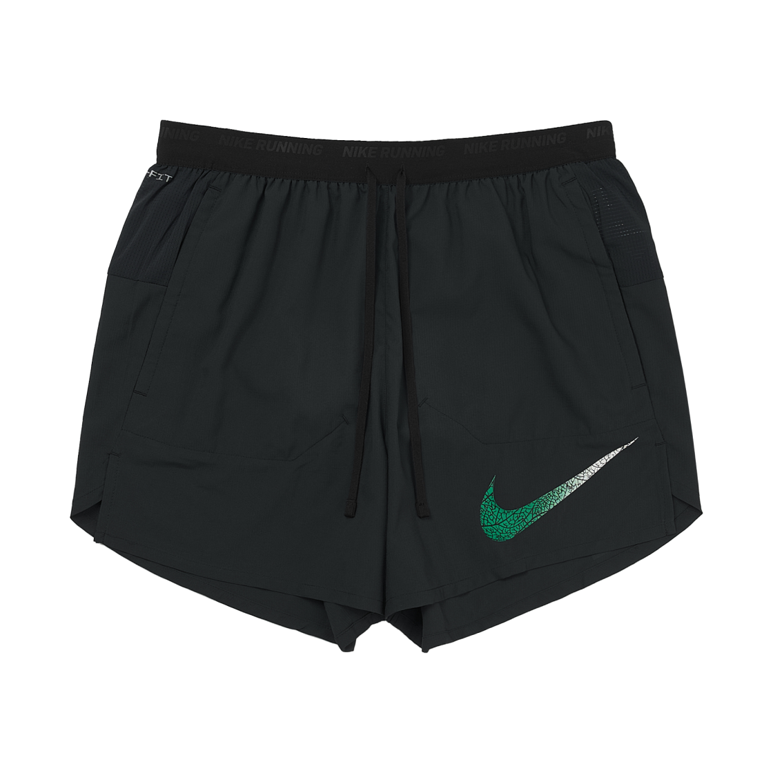 나이키 스트라이드 킵초게 드라이핏 5인치 브리프 라인드 러닝 쇼츠 블랙 스타디움 그린 - 아시아(Nike Stride Kipchog Dri-Fit 5 Inch Brief Lined Running Shorts Black Stadium Green - Asia) - 1