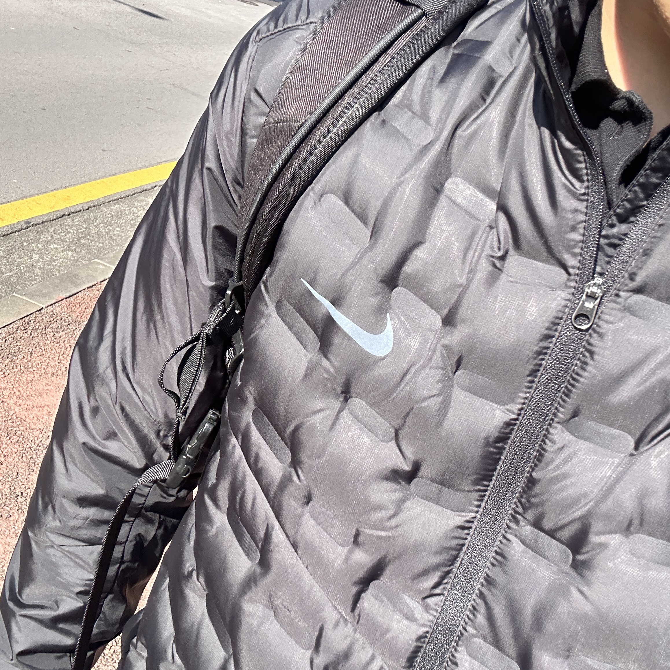 Nike Therma-Fit ADV Aeroloft Repel Down Running Jacket Black - Asia 착용 스타일